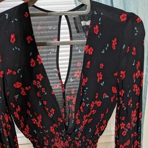 Reformation floral top size xs